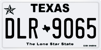 TX license plate DLR9065