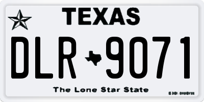 TX license plate DLR9071