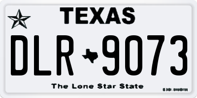 TX license plate DLR9073