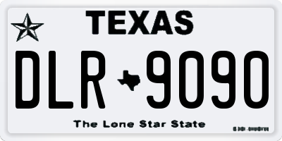 TX license plate DLR9090