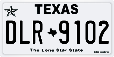 TX license plate DLR9102