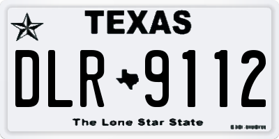 TX license plate DLR9112