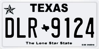 TX license plate DLR9124
