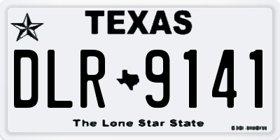 TX license plate DLR9141