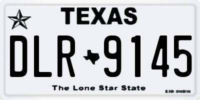TX license plate DLR9145