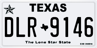 TX license plate DLR9146