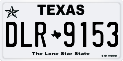 TX license plate DLR9153