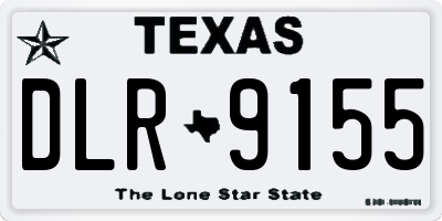TX license plate DLR9155