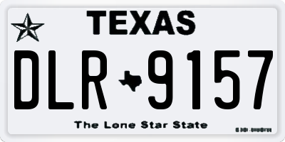 TX license plate DLR9157