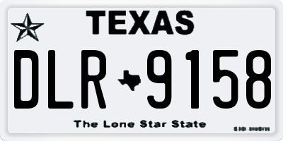 TX license plate DLR9158