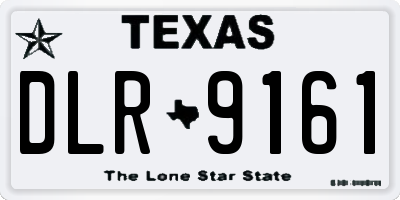 TX license plate DLR9161