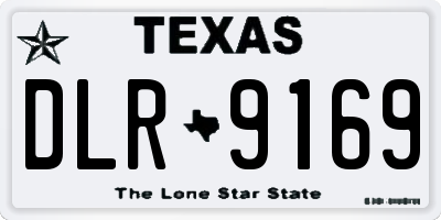 TX license plate DLR9169