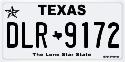 TX license plate DLR9172