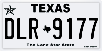 TX license plate DLR9177