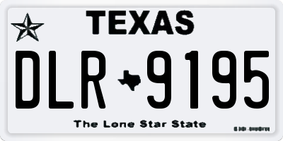 TX license plate DLR9195