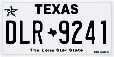 TX license plate DLR9241