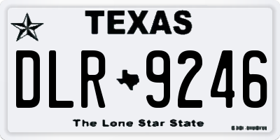 TX license plate DLR9246