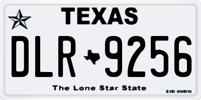 TX license plate DLR9256