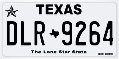 TX license plate DLR9264