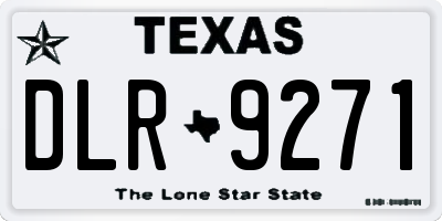 TX license plate DLR9271