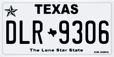 TX license plate DLR9306