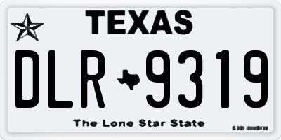 TX license plate DLR9319