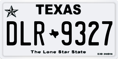 TX license plate DLR9327
