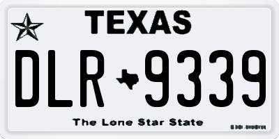 TX license plate DLR9339