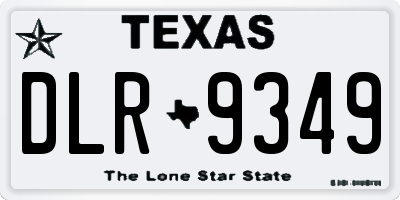 TX license plate DLR9349