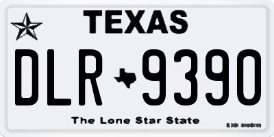 TX license plate DLR9390