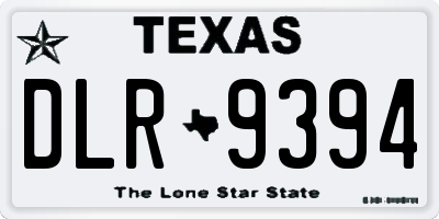 TX license plate DLR9394