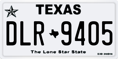 TX license plate DLR9405