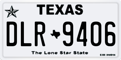TX license plate DLR9406