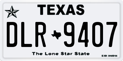 TX license plate DLR9407