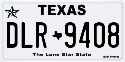 TX license plate DLR9408