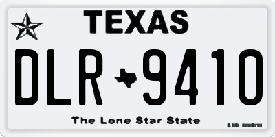 TX license plate DLR9410