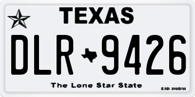 TX license plate DLR9426