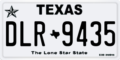 TX license plate DLR9435