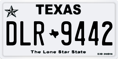 TX license plate DLR9442