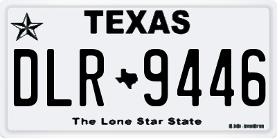 TX license plate DLR9446