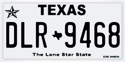 TX license plate DLR9468