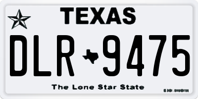 TX license plate DLR9475
