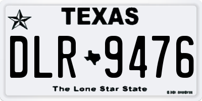 TX license plate DLR9476
