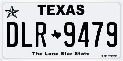 TX license plate DLR9479