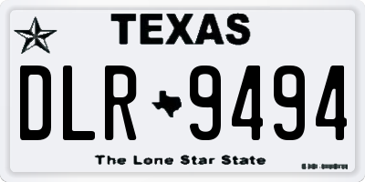TX license plate DLR9494