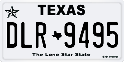 TX license plate DLR9495