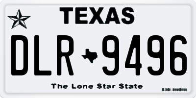TX license plate DLR9496