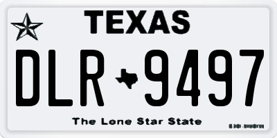 TX license plate DLR9497
