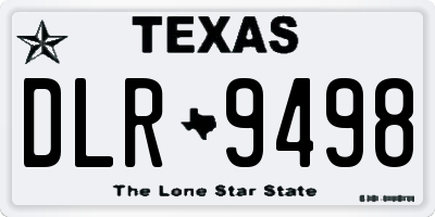 TX license plate DLR9498