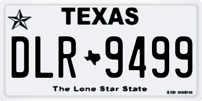 TX license plate DLR9499